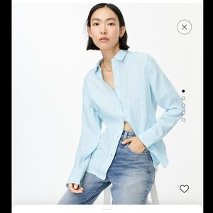 J Crew Baird McNutt Irish linen slim fit shirt